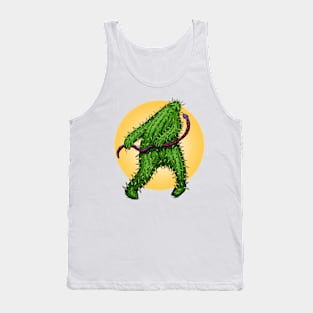 Funny Cactus with a Snake Tank Top